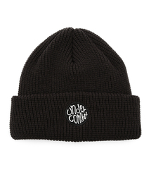 UNDERCONTROL（アンダーコントロール）の「冬の厚手ロングビーニー ニットロゴパッチ 男女共用ビーニー帽子 BEANIE / TRIBAL CIRCLE / M CHARCOAL（ニットキャップ/ビーニー）」