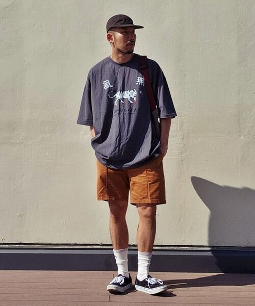 A NOTHING(アナッシング)の「MU-WI PRT. BOX 1/2 TEE(チャコール)(Tシャツ/カットソー・メンズ・その他・MEDIUM/LARGE)」の8枚目の写真