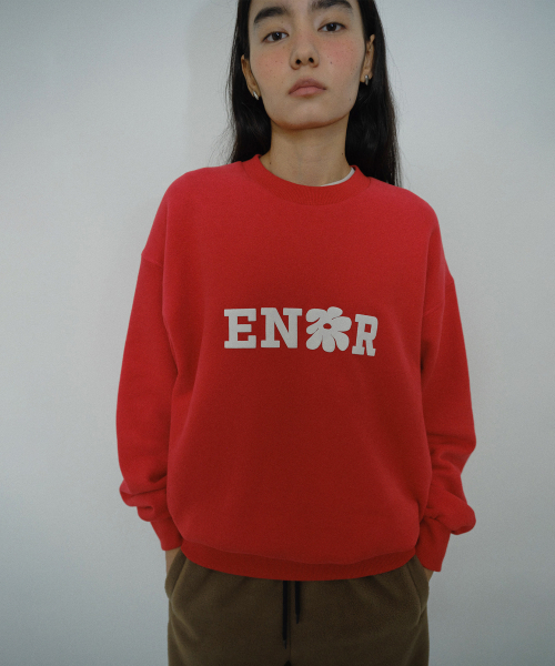 EN OR（エンオール）の「[CORE] ENOR FLOWER SWEATSHIRT - RED（スウェット・レディース・その他・FREE）」の3枚目の写真