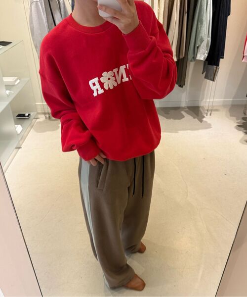 EN OR（エンオール）の「[CORE] ENOR FLOWER SWEATSHIRT - RED（スウェット・レディース・その他・FREE）」の5枚目の写真