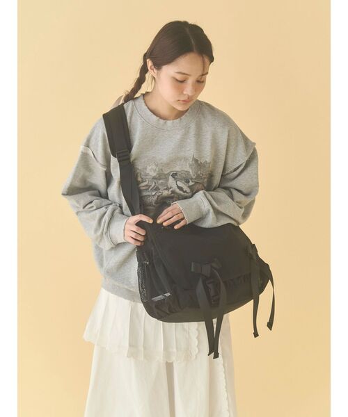 merry jenny（メリージェニー）の「ribbon messenger bag（メッセンジャーバッグ・レディース・ベージュ/ライトグレー/ブラック・FREE）」の20枚目の写真