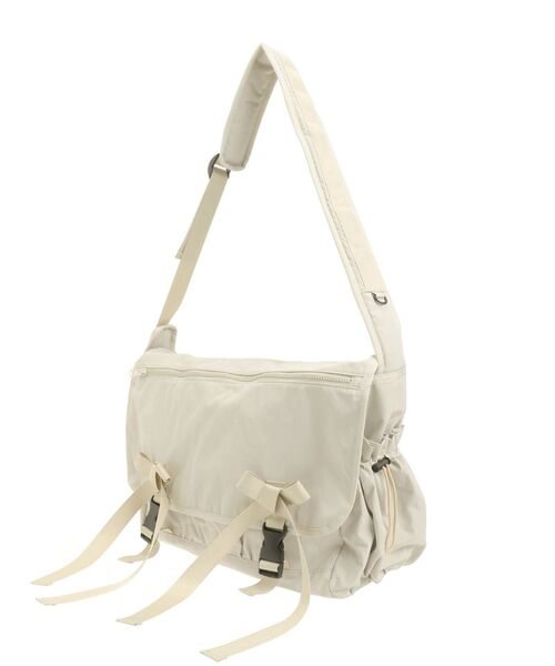 merry jenny（メリージェニー）の「ribbon messenger bag（メッセンジャーバッグ・レディース・ベージュ/ライトグレー/ブラック・FREE）」の11枚目の写真