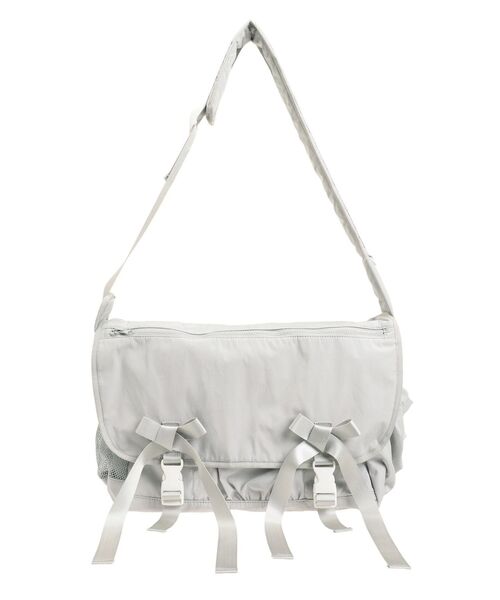 merry jenny（メリージェニー）の「ribbon messenger bag（メッセンジャーバッグ・レディース・ベージュ/ライトグレー/ブラック・FREE）」の6枚目の写真