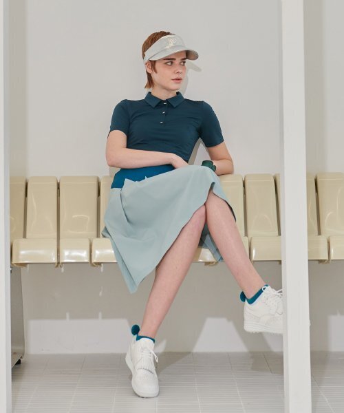 NEU GOLF（エヌイーユーゴルフ）の「ベーシックTシャツ - グリーン（ポロシャツ・レディース・その他・LARGE/MEDIUM/SMALL）」の6枚目の写真