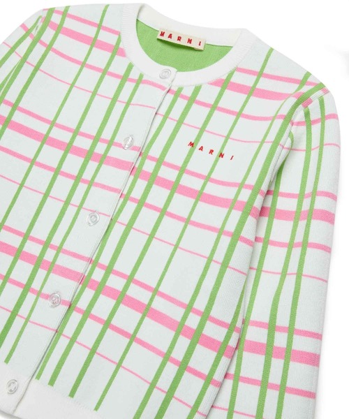 MARNI（マルニ）の「MARNI(マルニ)Kids & Junior チェックニット（ニット/セーター・キッズ・オフホワイト・10Y/12Y/14Y）」の5枚目の写真