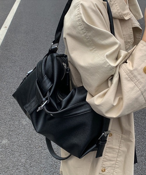 MASHIRO(マシロ)の「ベルトデザイン3WAYショルダーバッグ(MA/EK128)(ショルダーバッグ・レディース・ブラック/シルバー/ホワイト・FREE)」の21枚目の写真