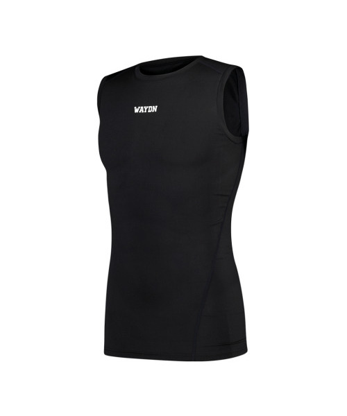 WAYDN（ウェイドゥン）の「マッスルフィットコンプレッションノンスリーブブラック（Tシャツ/カットソー・メンズ・その他・XL/2XL）」の2枚目の写真