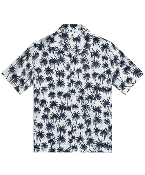 THESHIRTHOUSE(ザシャツハウス)の「ハワイアンシャツ コットン パームツリー-ホワイト(シャツ/ブラウス・メンズ・ホワイト・1/2)」の3枚目の写真