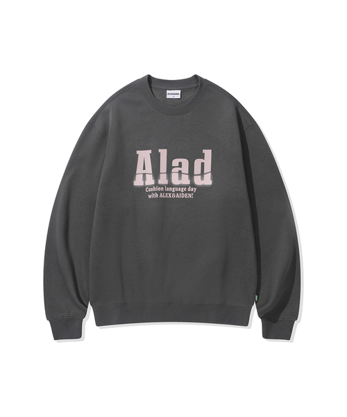 ALEXNAIDEN(アレックスエンエイデン)の「クッション起毛スウェット(チャコール)(スウェット・レディース・チャコール・SMALL/MEDIUM/LARGE/X-LARGE)」の1枚目の写真