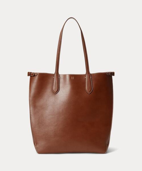 POLO RALPH LAUREN(ポロ ラルフ ローレン)の「Bellport レザー ノースサウス トート(トートバッグ・レディース・ブラウン・ONE)」の3枚目の写真