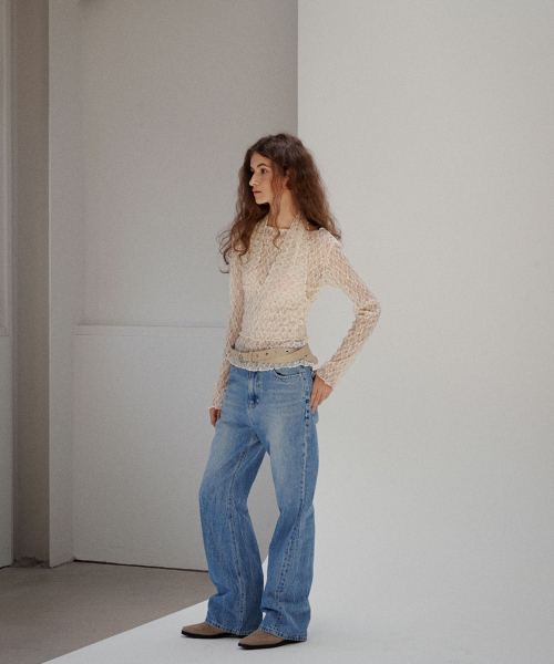OURO（アウロ）の「CLASSIC DENIM [ VINTAGE BLUE ]（デニムパンツ・レディース・その他・SMALL/MEDIUM/LARGE）」の3枚目の写真
