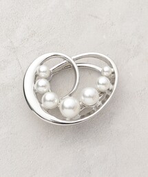 OPAQUE.CLIP（オペークドットクリップ）の「【マグネット】フェイクパール×メタルブローチ（ブローチ/コサージュ）」