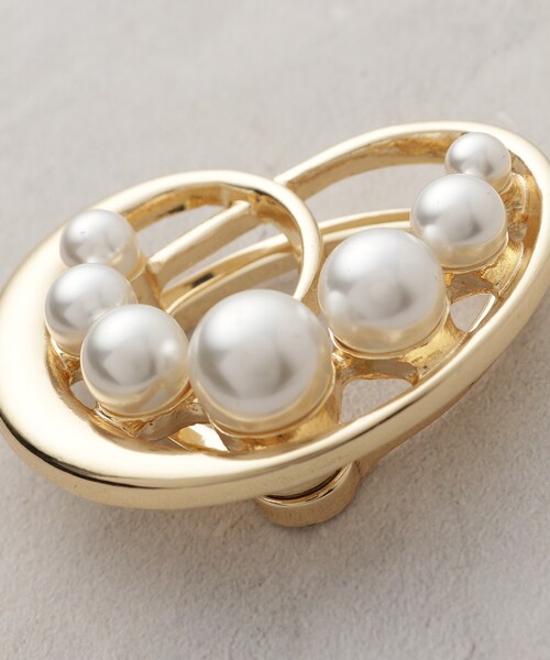OPAQUE.CLIP（オペークドットクリップ）の「【マグネット】フェイクパール×メタルブローチ（ブローチ/コサージュ・レディース・ゴールド/シルバー・00）」の6枚目の写真