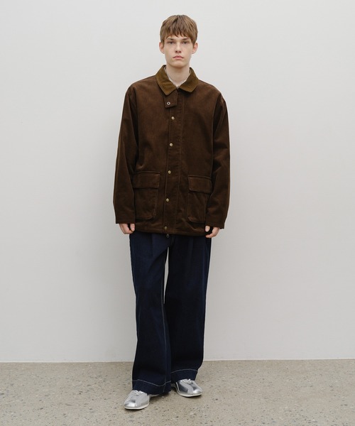 MARITHE + FRANCOIS GIRBAUD（マリテフランソワジルボー）の「CORDUROY HUNTING JACKET（ブルゾン・レディース・ブラウン/カーキ・MEDIUM/LARGE）」の3枚目の写真