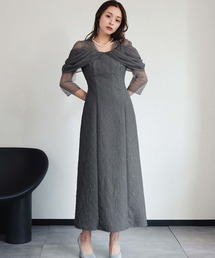 ANDRESD オケージョンドレス　グレー 楽天市場】【公式】 ANDRESD アンドレスド 【 glossy multi ruffle