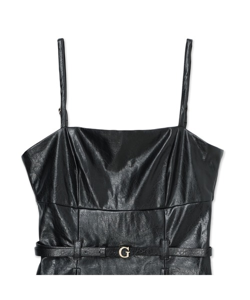 Guess(ゲス)の「SL Fransiska Pu Dress ミニワンピース(ワンピース・レディース・ブラック・SMALL/X-SMALL)」の8枚目の写真