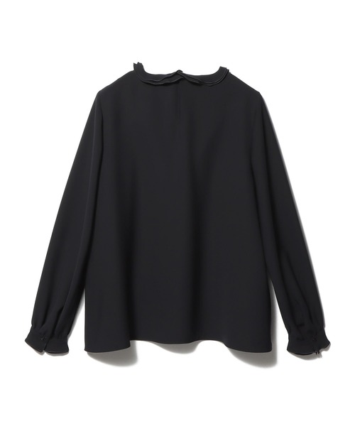 ESTNATION（エストネーション）の「ESTNATION / レイヤードフリルブラウス（シャツ/ブラウス・レディース・ホワイト/ネイビー/ライトベージュ・36/38）」の4枚目の写真