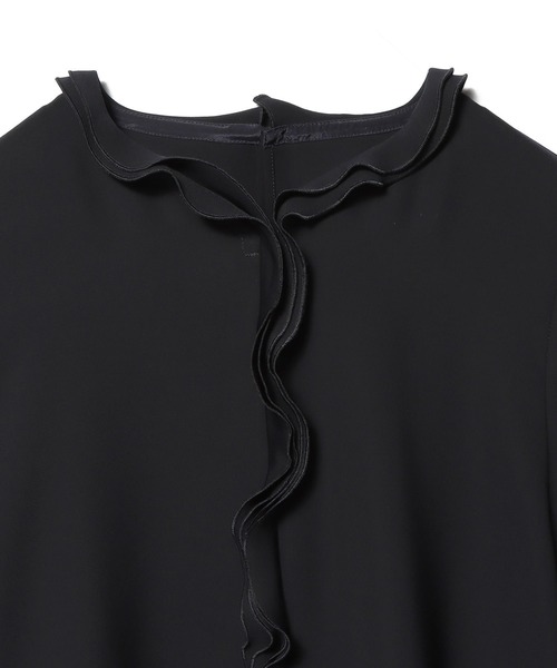 ESTNATION（エストネーション）の「ESTNATION / レイヤードフリルブラウス（シャツ/ブラウス・レディース・ホワイト/ネイビー/ライトベージュ・36/38）」の5枚目の写真