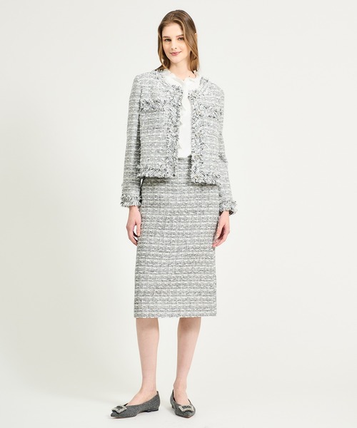 ESTNATION（エストネーション）の「ESTNATION / レイヤードフリルブラウス（シャツ/ブラウス・レディース・ホワイト/ネイビー/ライトベージュ・36/38）」の15枚目の写真