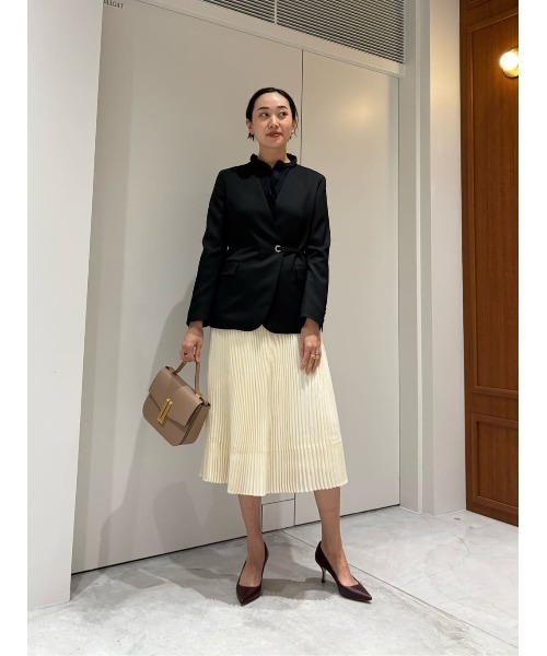 ESTNATION（エストネーション）の「ESTNATION / レイヤードフリルブラウス（シャツ/ブラウス・レディース・ホワイト/ネイビー/ライトベージュ・36/38）」の22枚目の写真