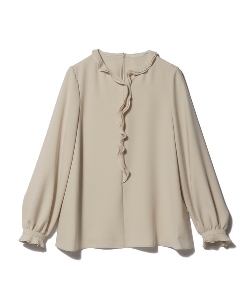 ESTNATION（エストネーション）の「ESTNATION / レイヤードフリルブラウス（シャツ/ブラウス・レディース・ホワイト/ネイビー/ライトベージュ・36/38）」の21枚目の写真