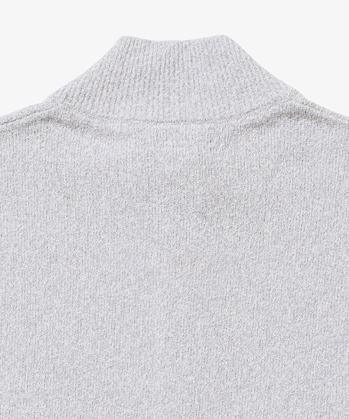 LACOSTE（ラコステ）の「ブークレー スタンドジップニットカーディガン / ドライバーズニット（カーディガン/ボレロ・メンズ・オフホワイト/オレンジ/グレー・5/4/3/2）」の7枚目の写真