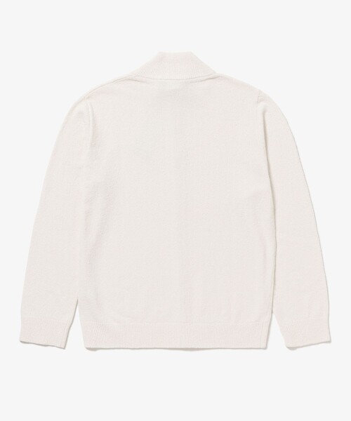 LACOSTE（ラコステ）の「ブークレー スタンドジップニットカーディガン / ドライバーズニット（カーディガン/ボレロ・メンズ・オフホワイト/オレンジ/グレー・5/4/3/2）」の19枚目の写真