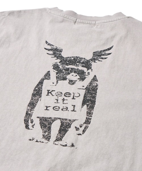 BRANDALISED(ブランダライズド)の「【BRANDALISED/ブランダライズド】スノーウォッシュ加工 グラフィックプリントクルーネックTシャツ(Tシャツ/カットソー・メンズ・グレー系2/ブラック系2/ブラウン系2/ブラウン系1/グレー系1/ブラック系1・X-LARGE/LARGE/MEDIUM)」の9枚目の写真