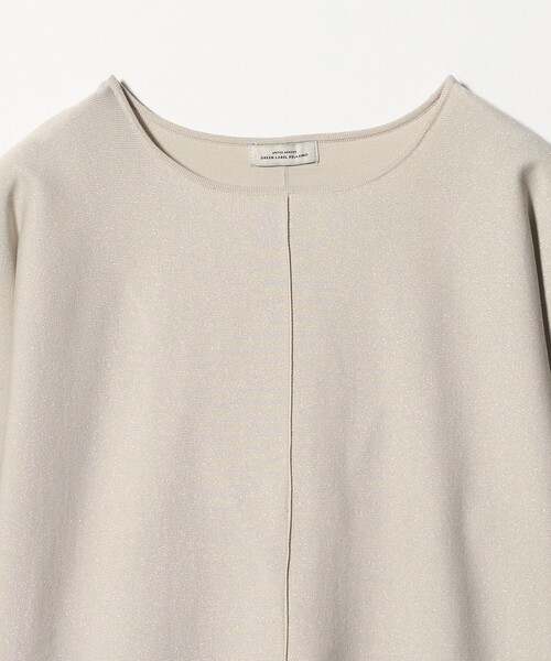 green label relaxing(グリーンレーベルリラクシング)の「ブライト フォルム ドルマン プルオーバー ニット(ニット/セーター・レディース・オフホワイト/ベージュ/ライム・FREE)」の21枚目の写真