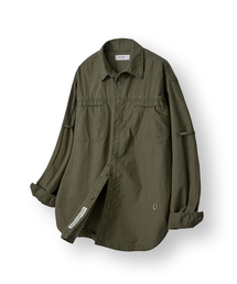 HOOVES（フーブス）の「フェイドコットンワークシャツ [カーキ]（シャツ/ブラウス）」