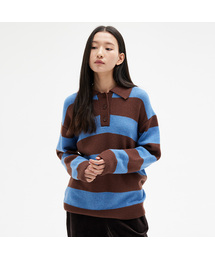 MIND BRIDGE WOMEN（マインドブリッジウーマン）の「[W]ルーズフィットボールドストライプカラーニット - 2カラー（ニット/セーター）」