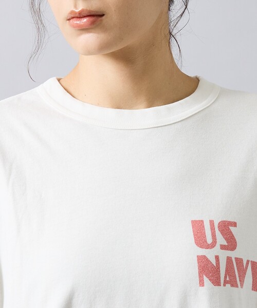 REMI RELIEF(レミレリーフ)の「【REMI RELIEF / レミ レリーフ】 Reversible T-shirt(US NAVY)/リバーシブル/ RN30389119 / ユニセックス(Tシャツ/カットソー・メンズ・オフホワイト/ブラック・XL/L/M)」の8枚目の写真