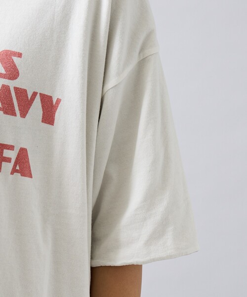 REMI RELIEF(レミレリーフ)の「【REMI RELIEF / レミ レリーフ】 Reversible T-shirt(US NAVY)/リバーシブル/ RN30389119 / ユニセックス(Tシャツ/カットソー・メンズ・オフホワイト/ブラック・XL/L/M)」の9枚目の写真