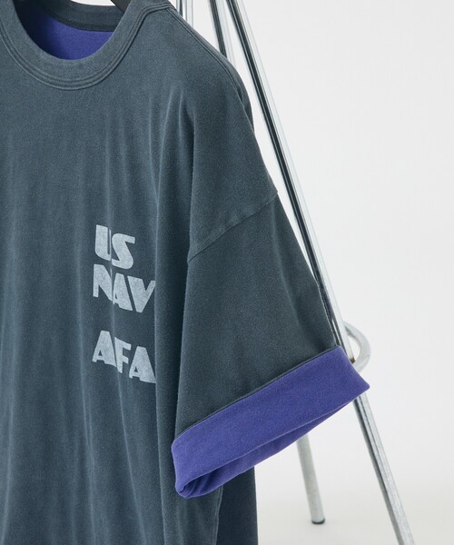 REMI RELIEF(レミレリーフ)の「【REMI RELIEF / レミ レリーフ】 Reversible T-shirt(US NAVY)/リバーシブル/ RN30389119 / ユニセックス(Tシャツ/カットソー・メンズ・オフホワイト/ブラック・XL/L/M)」の19枚目の写真