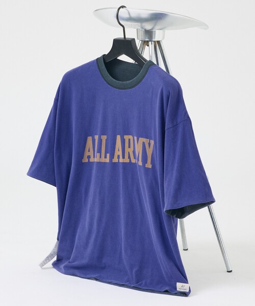 REMI RELIEF(レミレリーフ)の「【REMI RELIEF / レミ レリーフ】 Reversible T-shirt(US NAVY)/リバーシブル/ RN30389119 / ユニセックス(Tシャツ/カットソー・メンズ・オフホワイト/ブラック・XL/L/M)」の22枚目の写真