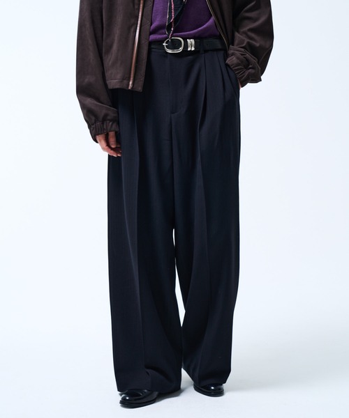 THE BOLDMAN(ザ ボールドマン)の「2tuck Straight Slacks / 2タックストレートスラックス(スラックス・メンズ・ブラック/グレー・LARGE/MEDIUM)」の15枚目の写真