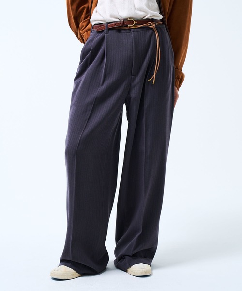 THE BOLDMAN(ザ ボールドマン)の「2tuck Straight Slacks / 2タックストレートスラックス(スラックス・メンズ・ブラック/グレー・LARGE/MEDIUM)」の3枚目の写真