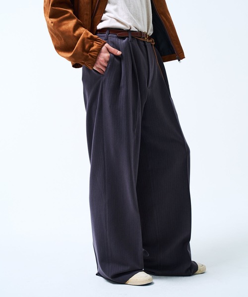 THE BOLDMAN(ザ ボールドマン)の「2tuck Straight Slacks / 2タックストレートスラックス(スラックス・メンズ・ブラック/グレー・LARGE/MEDIUM)」の6枚目の写真