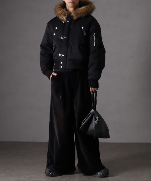 welise（ウェライズ）の「【welise/ウェライズ】FIREMAN BUCKLE MULTI MODE GIMMIC SHORT N-2B/ファイヤーマンバックル マルチモードギミックショートN-2B（ミリタリージャケット・メンズ・ボルドー/ブラック・L/M/S）」の14枚目の写真