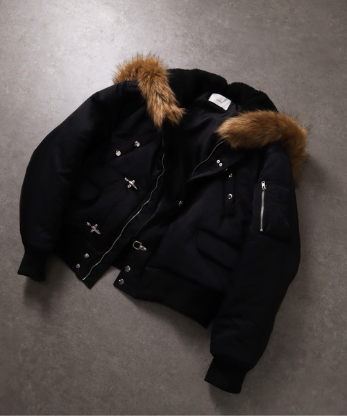 ジャケット・アウター ANPAS N-2B Fireman Buckle Jacket ANPAS ナイロンツイル N-2B ファイヤーマンバックル ジャケット