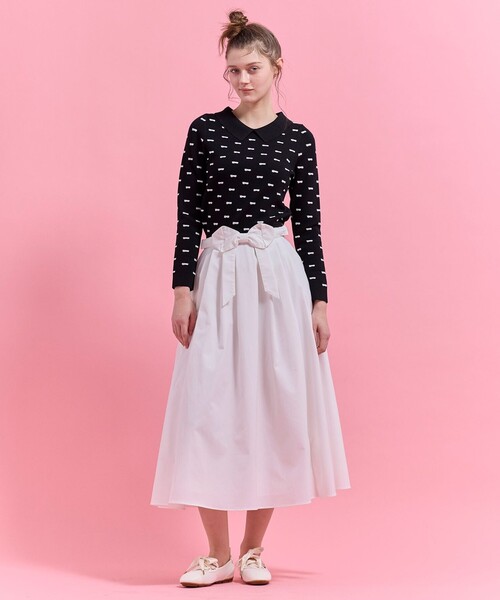 TOCCA(トッカ)の「RIBBON BLOOM プルオーバー(ニット/セーター・レディース・ブラック系/ピンク系・SMALL/MEDIUM)」の7枚目の写真