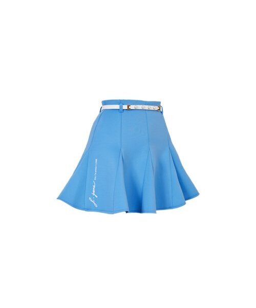 J.JANE（ジェイジェーン）の「パールベルトフレアスカート (ブルー)（スカート・レディース・ブルー・S/M/L/XS）」の3枚目の写真