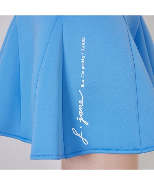 J.JANE（ジェイジェーン）の「パールベルトフレアスカート (ブルー)（スカート・レディース・ブルー・S/M/L/XS）」の5枚目の写真