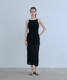 ODER（オディエール）の「グラムホルタースカシニットワンピース-ブラック（ワンピース）」