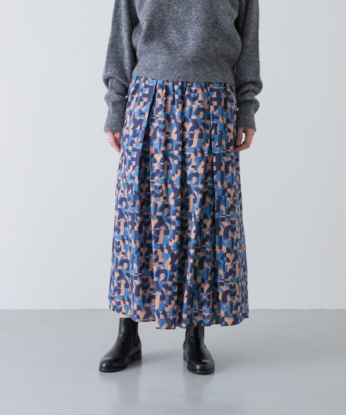 かぐれ（カグレ）の「リバティプリントスカート（スカート・レディース・ピンク系その他/ブルー/レッド/ブラック・FREE）」の3枚目の写真