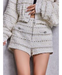 GYDA | Symmetry GYDAラメツイードショートパンツ(その他パンツ)