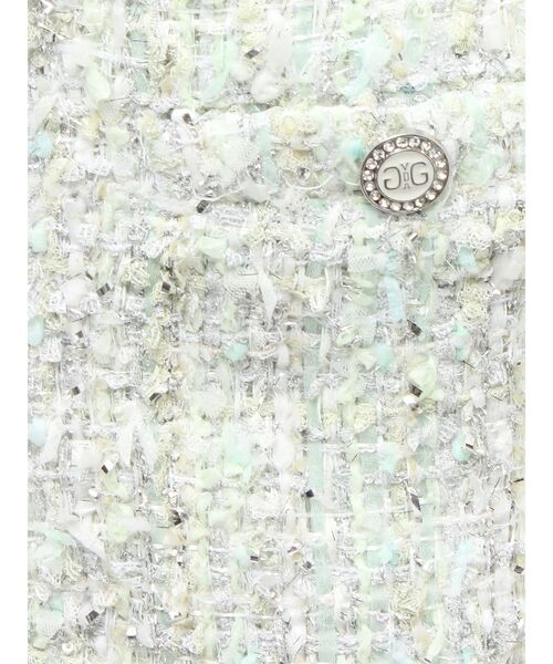 GYDA（ジェイダ）の「Symmetry GYDAラメツイードショートパンツ（その他パンツ・レディース・ブラック/アイボリー/ミント・FREE）」の19枚目の写真