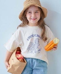 devirock（デビロック）の「綿100% デビラボ ガールズ BIGシルエット プリント半袖Tシャツ（Tシャツ/カットソー）」