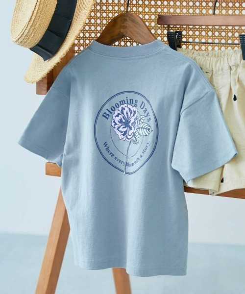 devirock(デビロック)の「綿100% デビラボ ガールズ BIGシルエット プリント半袖Tシャツ(Tシャツ/カットソー・キッズ・ブルー系その他/ピンク系その他2/ホワイト系その他/パープル系その他/ホワイト系その他3/パープル系その他2/ブラック系その他/ホワイト系その他2/ホワイト系その他4/パープル系その他3/ピンク系その他/イエロー系その他/ブルー系その他2/パープル系4/ブルー系その他3・90cm/100cm/110cm/120cm/130cm/140cm/150cm/160cm)」の8枚目の写真