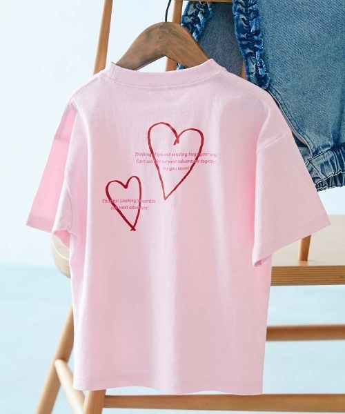 devirock(デビロック)の「綿100% デビラボ ガールズ BIGシルエット プリント半袖Tシャツ(Tシャツ/カットソー・キッズ・ブルー系その他/ピンク系その他2/ホワイト系その他/パープル系その他/ホワイト系その他3/パープル系その他2/ブラック系その他/ホワイト系その他2/ホワイト系その他4/パープル系その他3/ピンク系その他/イエロー系その他/ブルー系その他2/パープル系4/ブルー系その他3・90cm/100cm/110cm/120cm/130cm/140cm/150cm/160cm)」の15枚目の写真